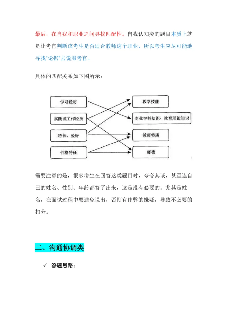 面试结构化答题模板_教资初高中_教资面试2025教资面试备考资料合集_教资面试资料合集_2、模版&万能语_01结构化：万能模板(含8页纸)