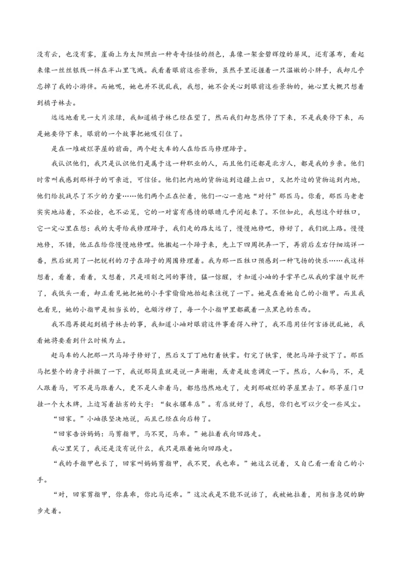 专题提升卷现代文阅读-2024年高考语文一轮复习考点通关卷（新高考通用）（解析版）_1.2025语文总复习_2024年新高考资料_1.2024一轮复习_2024年高考语文一轮复习考点通关卷（新高考通用）