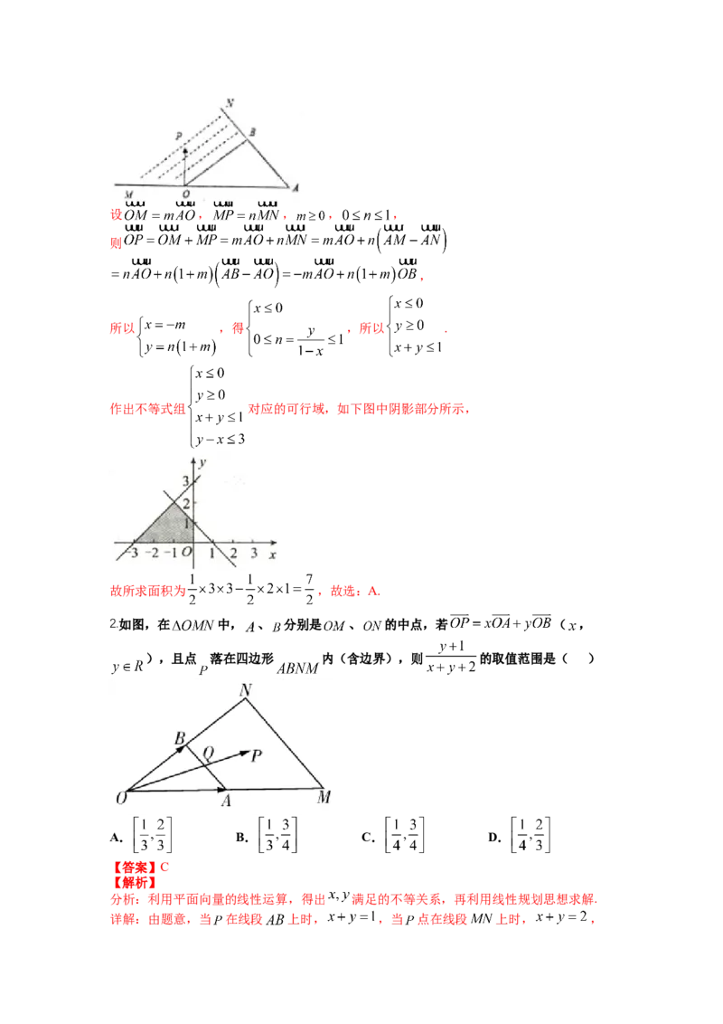 专题4向量综合归类（讲+练）-2023年高考数学二轮复习讲练测（全国通用）（解析版）_2.2025数学总复习_赠品通用版（老高考）复习资料_二轮复习