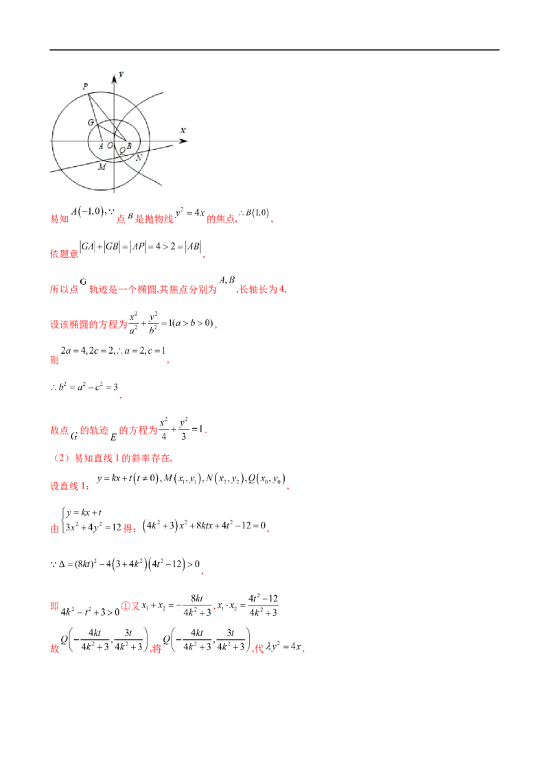 专题5圆锥曲线中的斜率问题（解析版）-学霸养成.2022高考数学圆锥曲线压轴大题必杀技_2.2025数学总复习_2023年新高考资料_专项复习_2023年高考数学大题系列