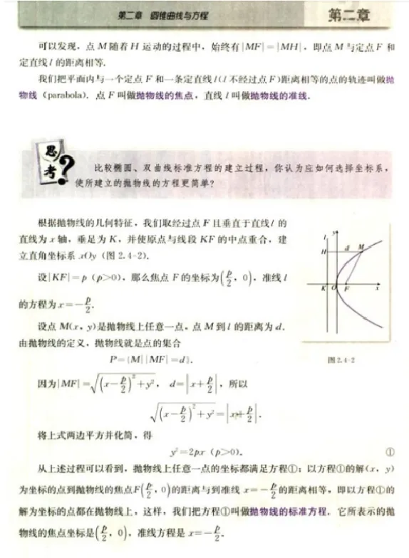 抛物线及其标准方程_教资初高中_教资面试2025教资面试备考资料合集_教资面试资料合集_2025教资面试资料_25上教资面试中学合集_教资面试逐字稿_高中数学面试逐字稿合集