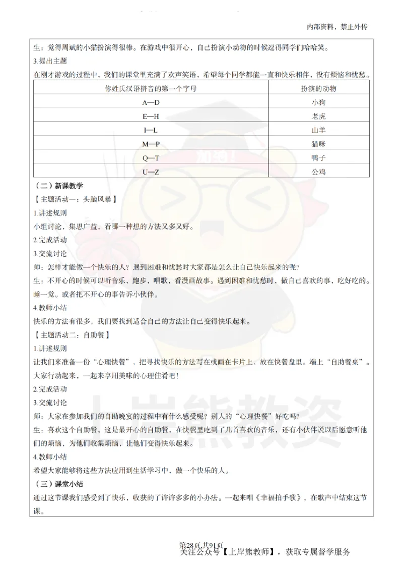 小学心理健康面试题本+教案+逐字稿+答辩_纯图版_教资初高中_教资面试2025教资面试备考资料合集_教资面试资料合集_2025教资面试资料