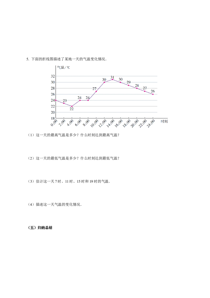 12.2.1扇形图、条形图和折线图（导学案）-（人教版2024）_初中数学_七年级数学下册（人教版）_导学案