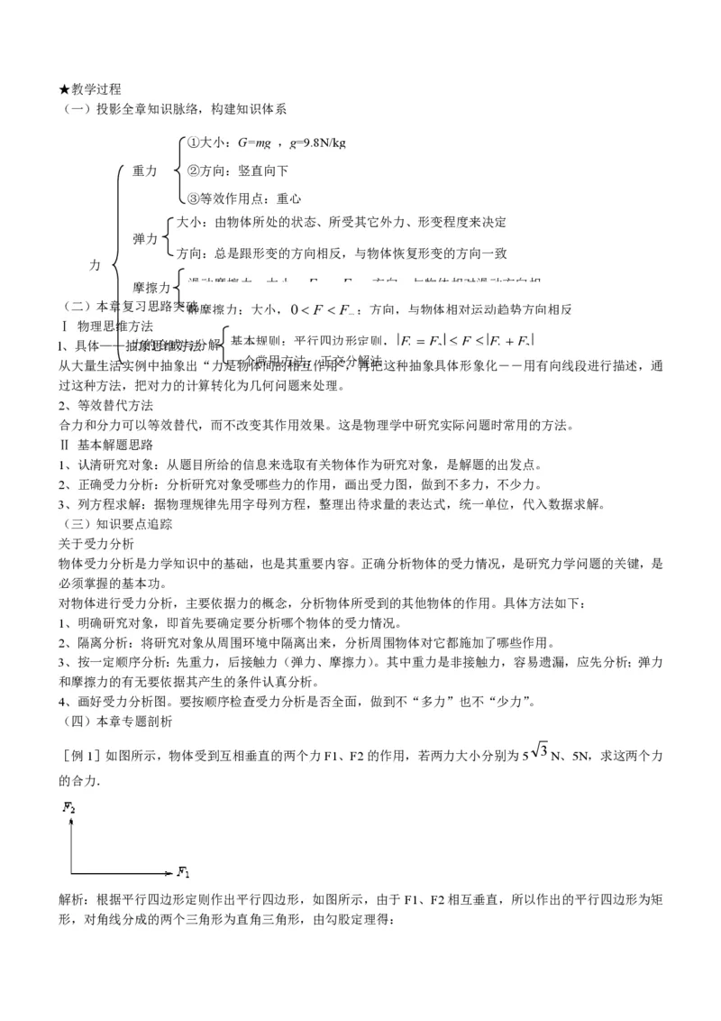新人教高中物理必修1精品教案[整套186页](1)_教资初高中_教资面试2025教资面试备考资料合集_教资面试资料合集_2025教资面试资料_25上教资面试-小学资料包_19教案：合集