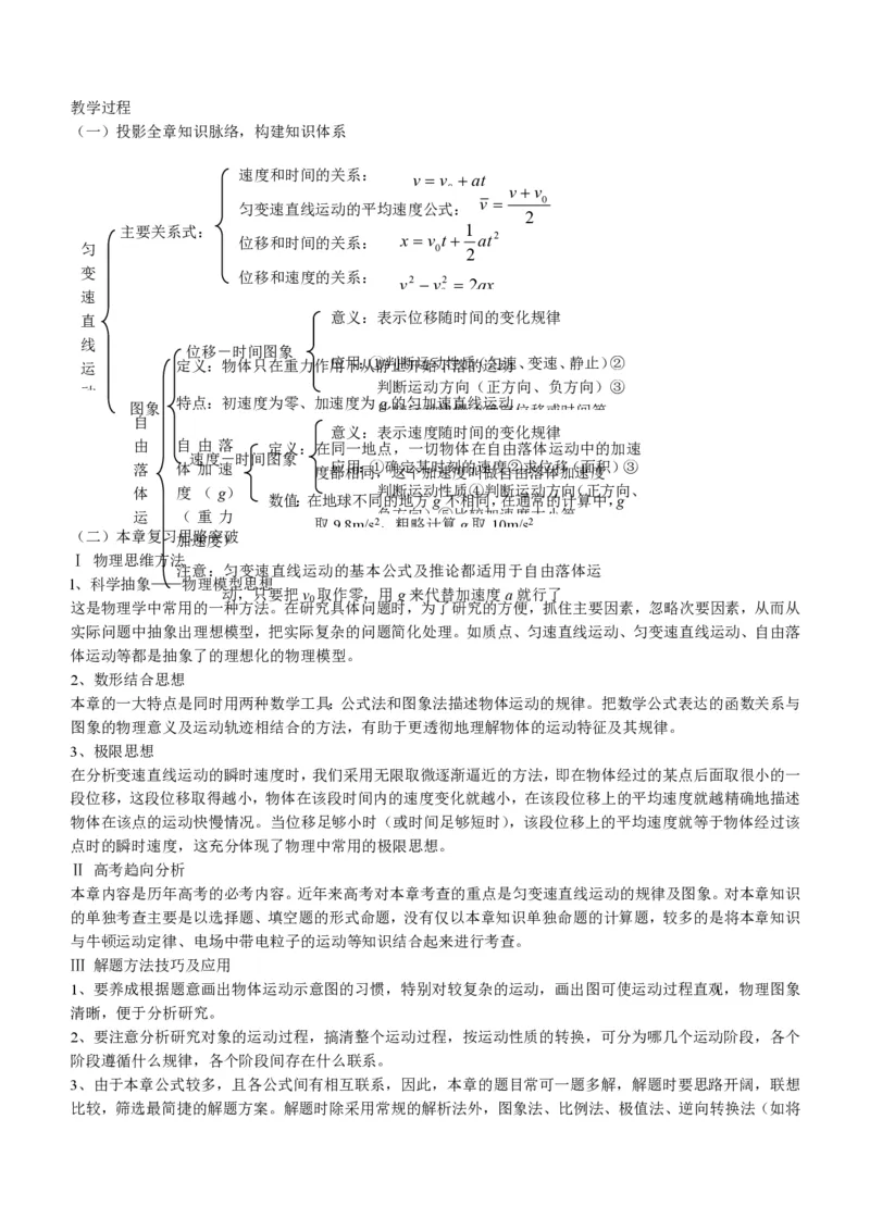 新人教高中物理必修1精品教案[整套186页](1)_教资初高中_教资面试2025教资面试备考资料合集_教资面试资料合集_2025教资面试资料_25上教资面试-小学资料包_19教案：合集