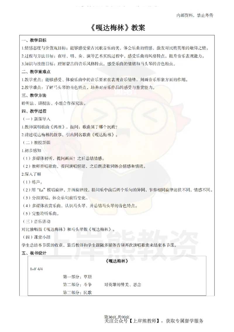 小学音乐面试题本+教案+逐字稿+答辩_纯图版_教资初高中_教资面试2025教资面试备考资料合集_教资面试资料合集_2025教资面试资料