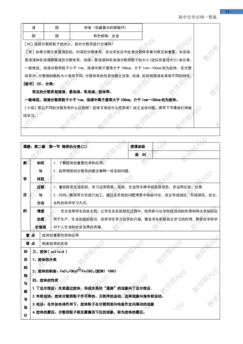 高中化学人教版必修一-全册-教案(1)_教资初高中_教资面试2025教资面试备考资料合集_教资面试资料合集_2025教资面试资料_25上教资面试-小学资料包_19教案：合集_高中学科全册教案