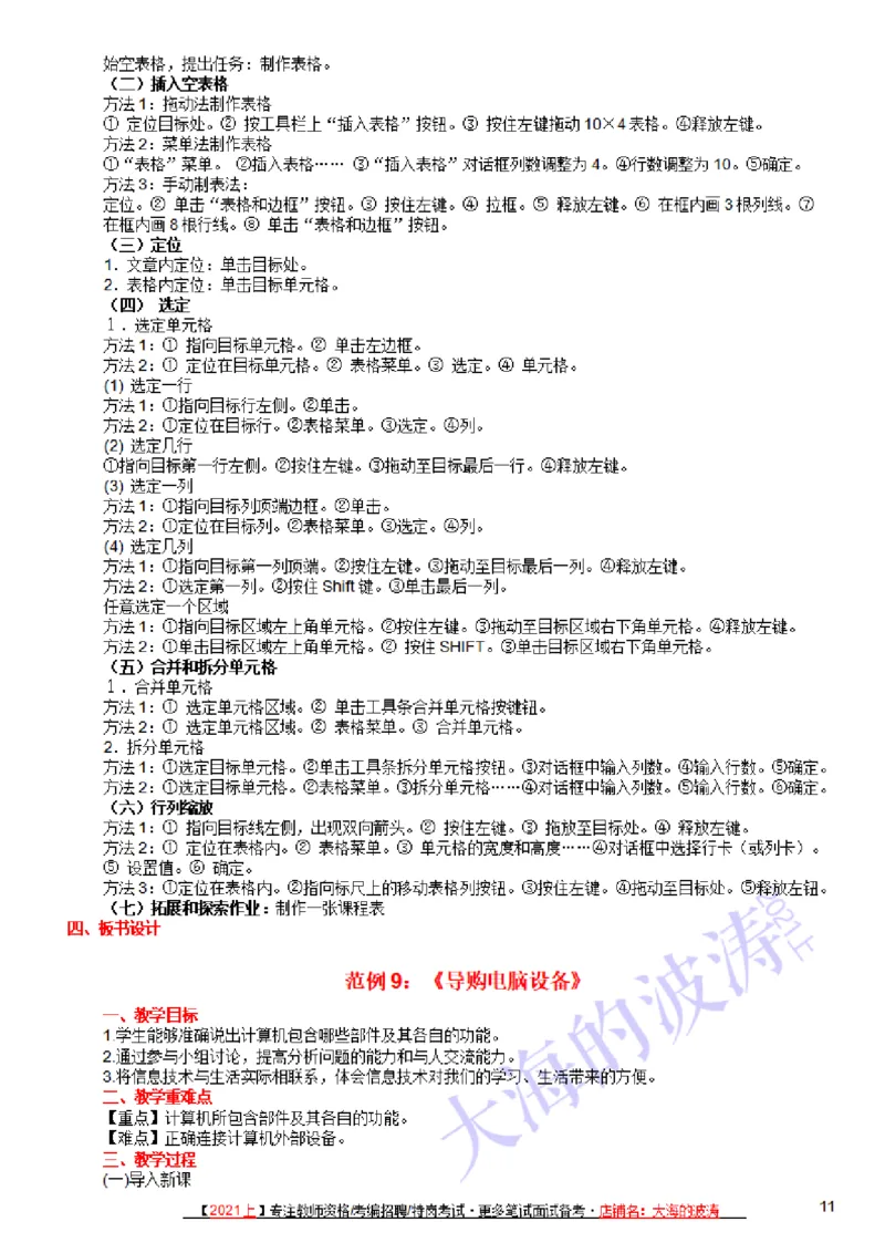 教案(简案)模板范例精选(10篇)_教资初高中_教资面试2025教资面试备考资料合集_教资面试资料合集_2025教资面试资料_25上教资面试中学合集_教资面试逐字稿_初中信息技术面试知识点