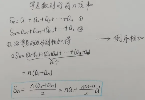 等差数列的前n项和_教资初高中_教资面试2025教资面试备考资料合集_教资面试资料合集_2025教资面试资料_25上教资面试中学合集_教资面试逐字稿_高中数学面试逐字稿合集