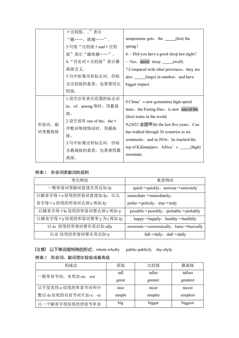 第2部分　专题4　第2讲　有提示词类&mdash;&mdash;名词、代词、形容词和副词_3.2025英语总复习_2023年新高考资料_二轮复习_2023年高考英语二轮复习讲义+课件（新高考版）_学生版
