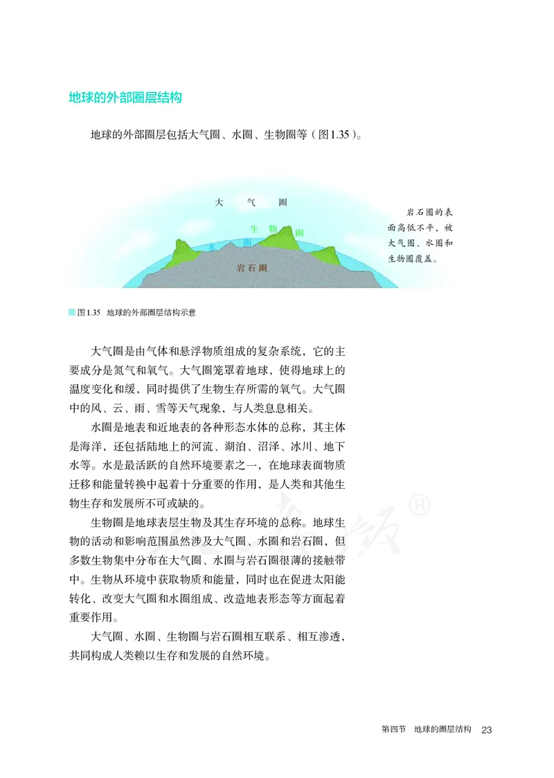 高中必修1地理_教资初高中_教资面试2025教资面试备考资料合集_教资面试资料合集_3、教资面试资料包大全_45大圣中小幼面试资料包_高中_地理_高中地理电子课本