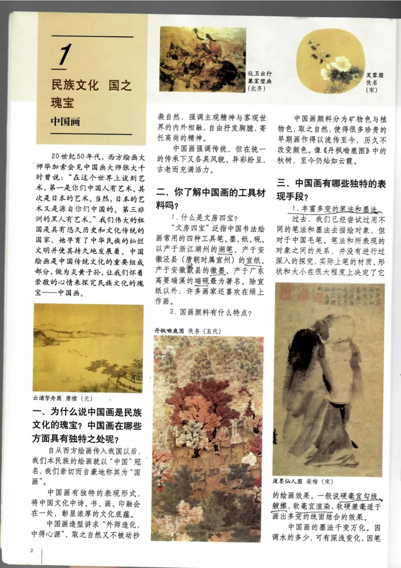 绘画(1)_教资初高中_教资面试2025教资面试备考资料合集_教资面试资料合集_2025教资面试资料_25上教资面试-小学资料包_20教材：全册_高中_高中美术