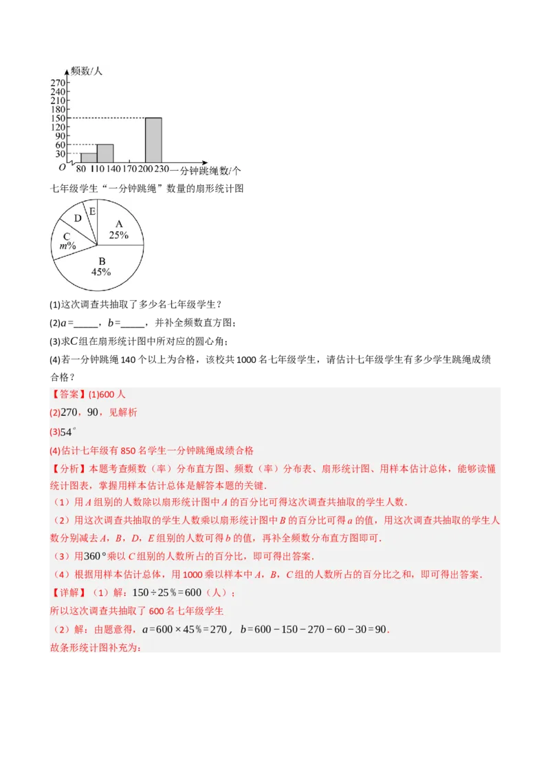 12.2.2直方图（分层培优40题）（教师版）_初中数学_七年级数学下册（人教版）_大单元教学课件+教学设计-U42