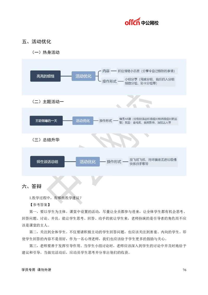 题本梳理-小学心理健康_教资初高中_教资面试2025教资面试备考资料合集_教资面试资料合集_3、教资面试资料包大全_36教资面试题本梳理_小学
