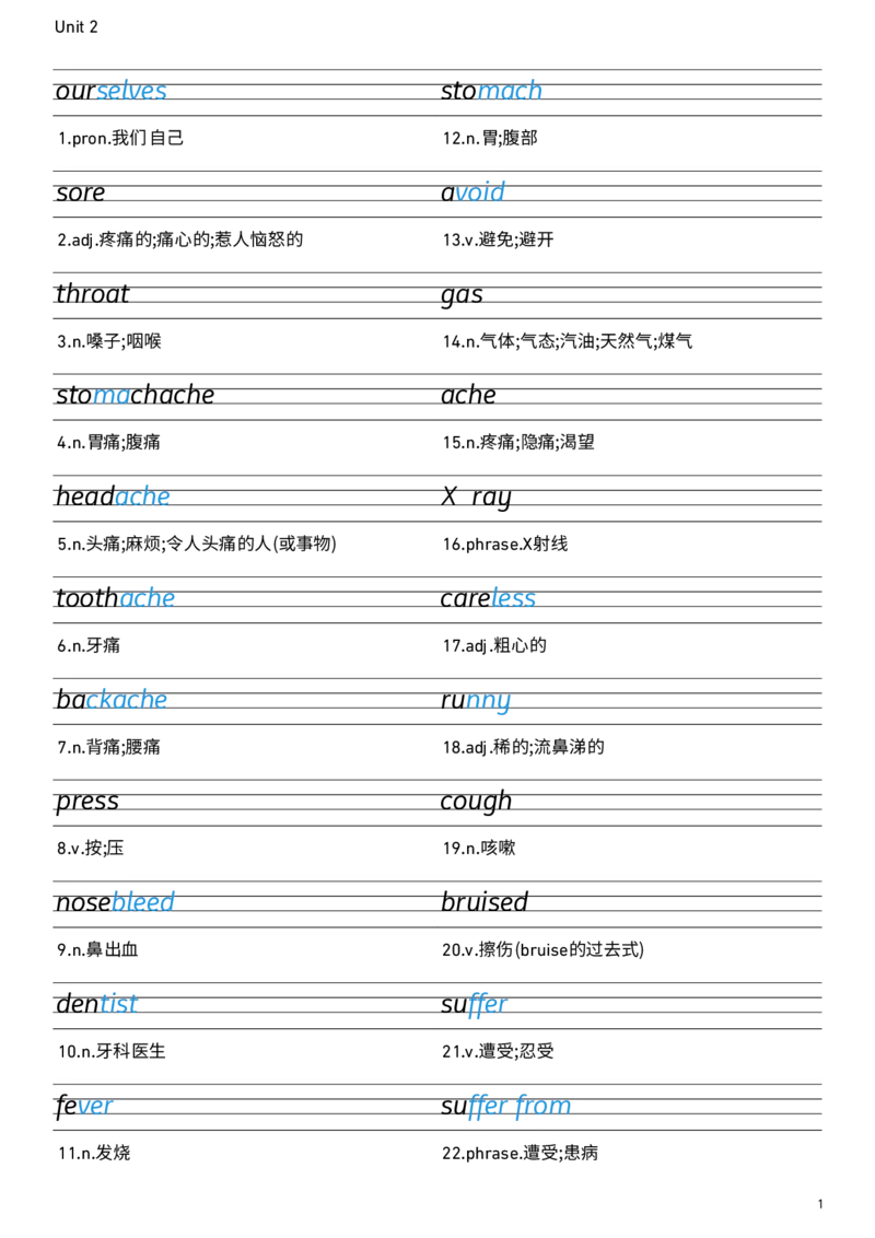 2026春人教版英语八下Unit2衡水体字贴_新人教八下资料包_00、更新资料3月16日_单词专项_新课标资料（看这里面）_单词默写包