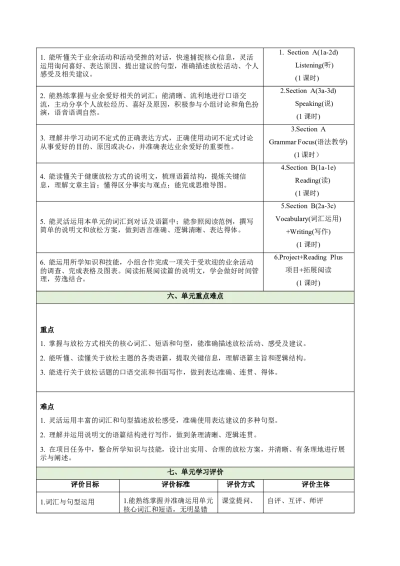 Unit1TimetoRelax（大单元教学设计）_新人教八下资料包_00、更新资料3月16日_大单元教学课件+教学设计-U44_2026版_Unit1TimetoRelax