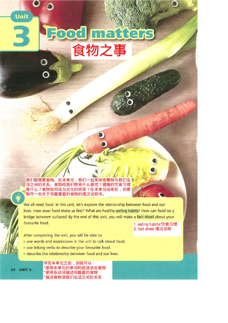 2025年春新外研版七年级英语下册Unit3Foodmatters教材完全解读（注释+答案）PDF电子书版_七下外研版2026英语_2026春版本一_新外研英语7下_2025春外研七下：自学包_课堂笔记（可编辑）