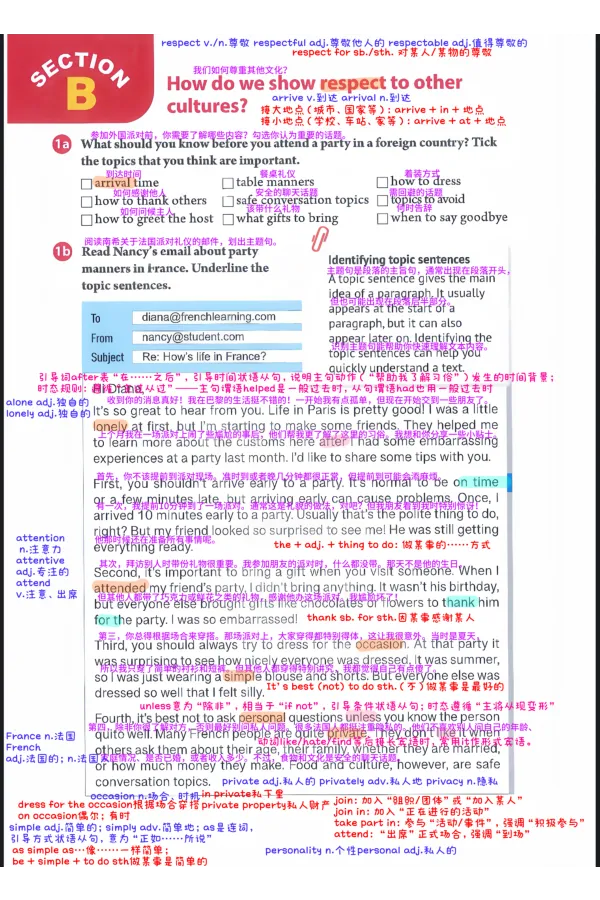 2026春人教八下U6_新人教八下资料包_01课堂笔记共3套完整版_课堂笔记版本1U1-U8
