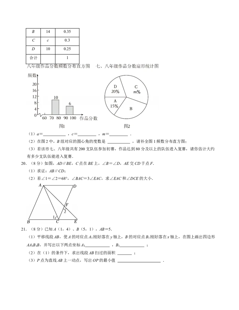 七年级数学下学期期末培优测试卷（人教版2024）（考试版）（测试范围：七下全册）_初中数学_七年级数学下册（人教版）_考点分类必刷题-U181