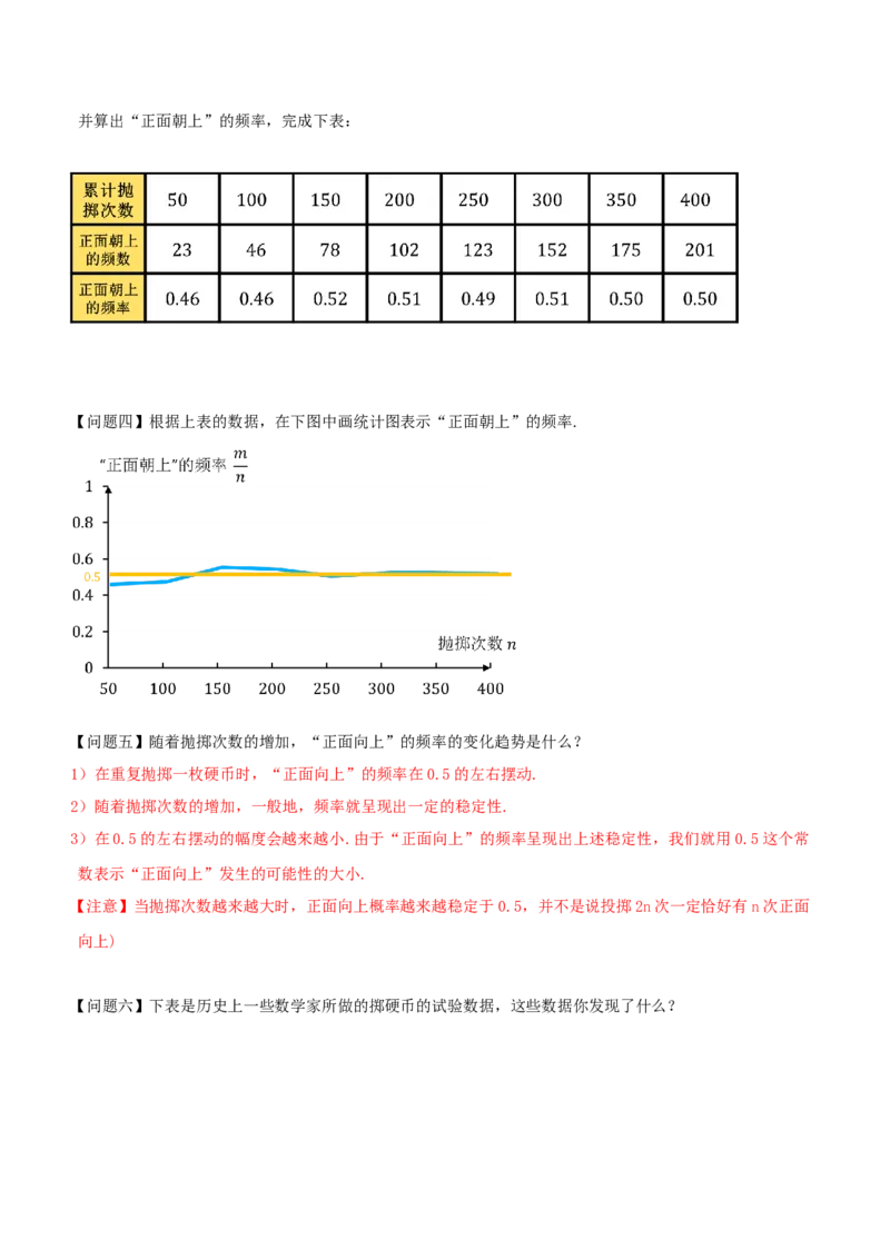 25.3用频率估计概率（第1课时）（导学案）-（人教版）_初中数学_九年级数学上册（人教版）_导学案