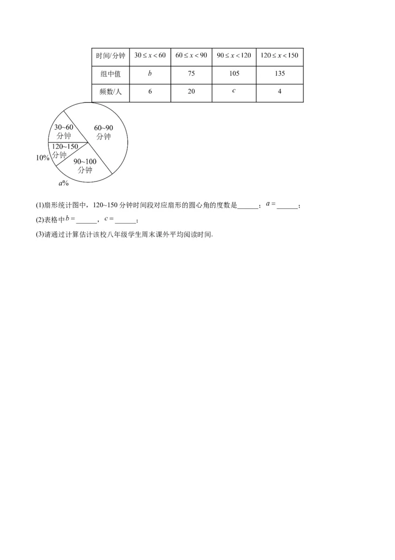 20.1.2平均数（2）（分层作业）-（人教版）（原卷版）_初中数学_八年级数学下册（人教版）_分层作业