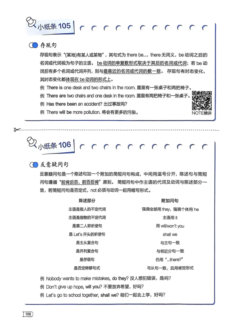 2026版初中《星火英语》中考语法120张小纸条（英语）语法册_新人教八下资料包_09小纸条合集_2025秋初中英语七八九年级《初中英语语法120张小纸条》含答案