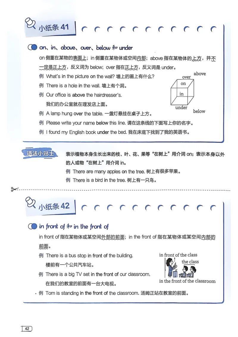 2026版初中《星火英语》中考语法120张小纸条（英语）语法册_新人教八下资料包_09小纸条合集_2025秋初中英语七八九年级《初中英语语法120张小纸条》含答案
