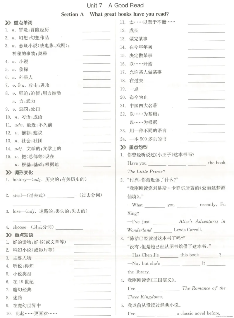 8bUnit7重点背记和默写_新人教八下资料包_00、更新资料3月16日_专项练习(2)_新课标资料（看这里面）