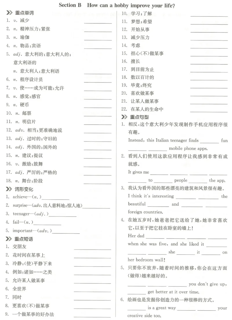 8bUnit1重点背记和默写_新人教八下资料包_00、更新资料3月16日_专项练习(2)_新课标资料（看这里面）