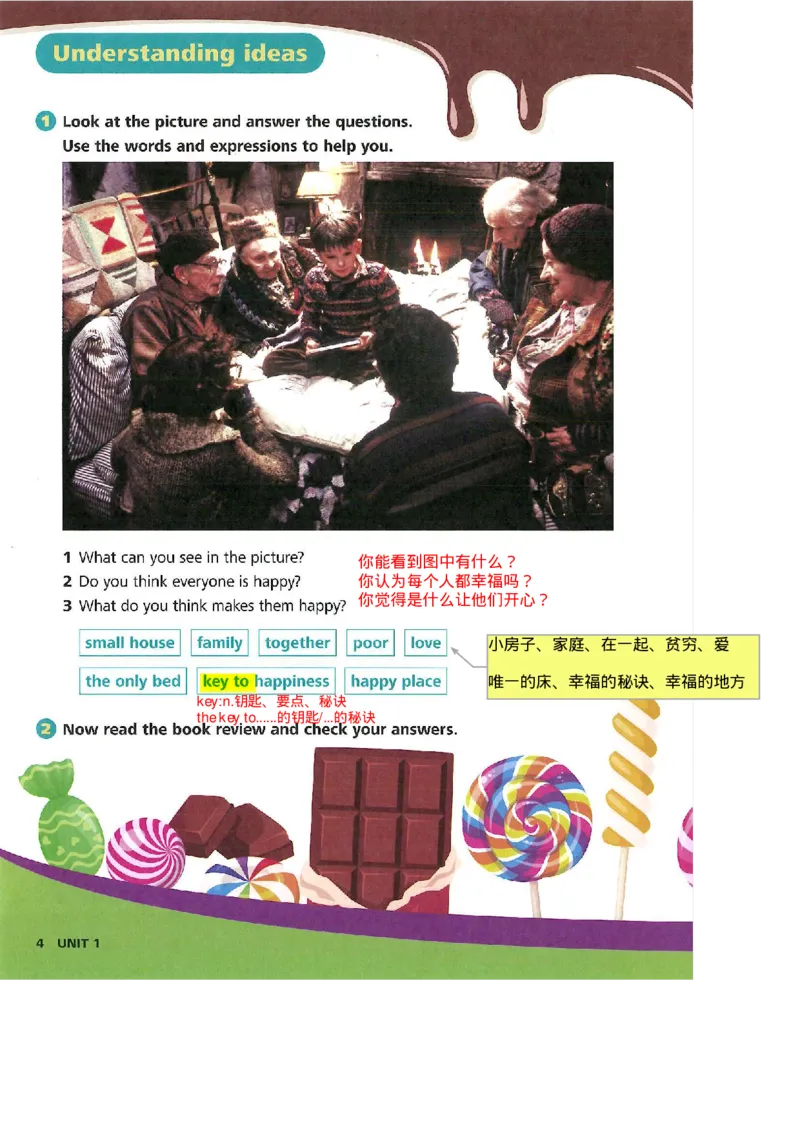 2025年春新外研版七年级英语下册Unit1Thesecretsofhappiness教材完全解读（注释+答案）PDF电子书版_七下外研版2026英语_2026春版本一_新外研英语7下_2025春外研七下：自学包