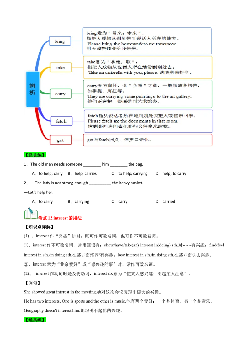 Unit2（知识清单）（学生版）_新人教八下资料包_00、更新资料3月16日_单元知识复习专项-U122_2025版