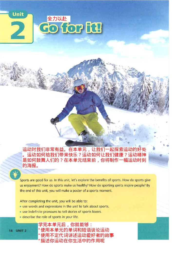 2025年春新外研版七年级英语下册Unit2Goforit!教材完全解读（注释+答案）PDF电子书版_七下外研版2026英语_2026春版本一_新外研英语7下_2025春外研七下：自学包_课堂笔记（可编辑）