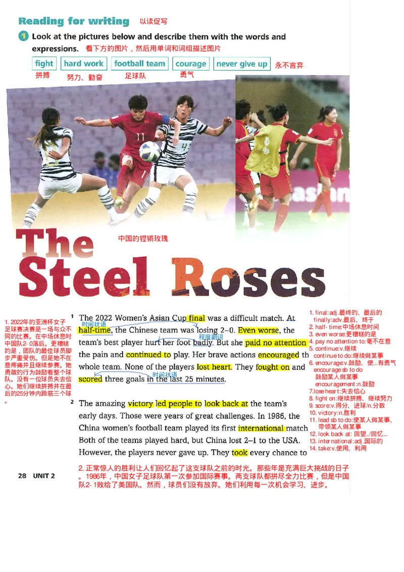 2025年春新外研版七年级英语下册Unit2Goforit!教材完全解读（注释+答案）PDF电子书版_七下外研版2026英语_2026春版本一_新外研英语7下_2025春外研七下：自学包_课堂笔记（可编辑）