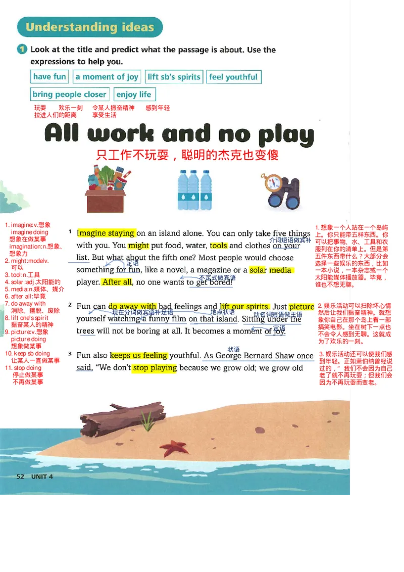 2025年春新外研版七年级英语下册Unit4Theartofhavingfun教材完全解读（注释+答案）PDF电子书版_七下外研版2026英语_2026春版本一_新外研英语7下_2025春外研七下：自学包