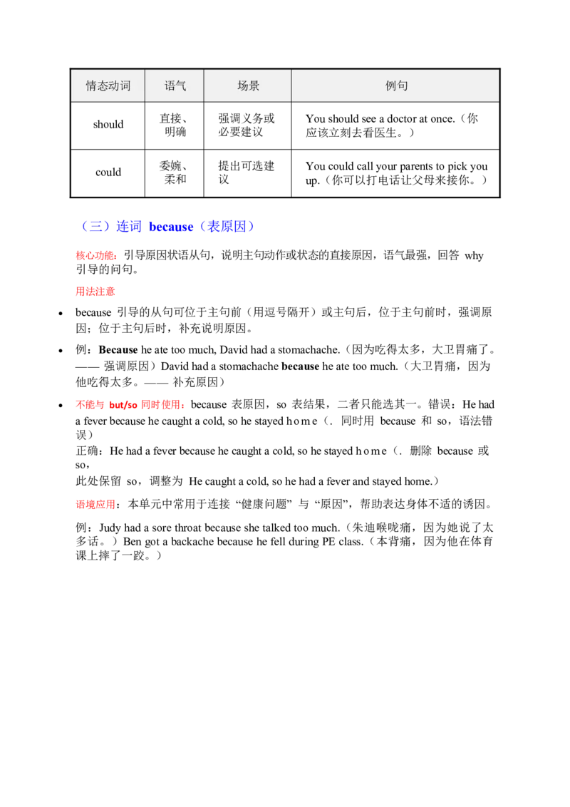 2026春人教版英语八下单元重点知识Unit2_新人教八下资料包_00、更新资料3月16日_知识总结(4)_新课标资料（看这里面）