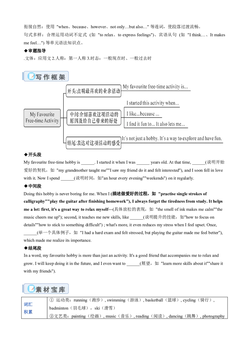 Unit1Timetorelax（单元同步写作讲义）（原卷版）_新人教八下资料包_00、更新资料3月16日_专项练习(2)_新课标资料（看这里面）