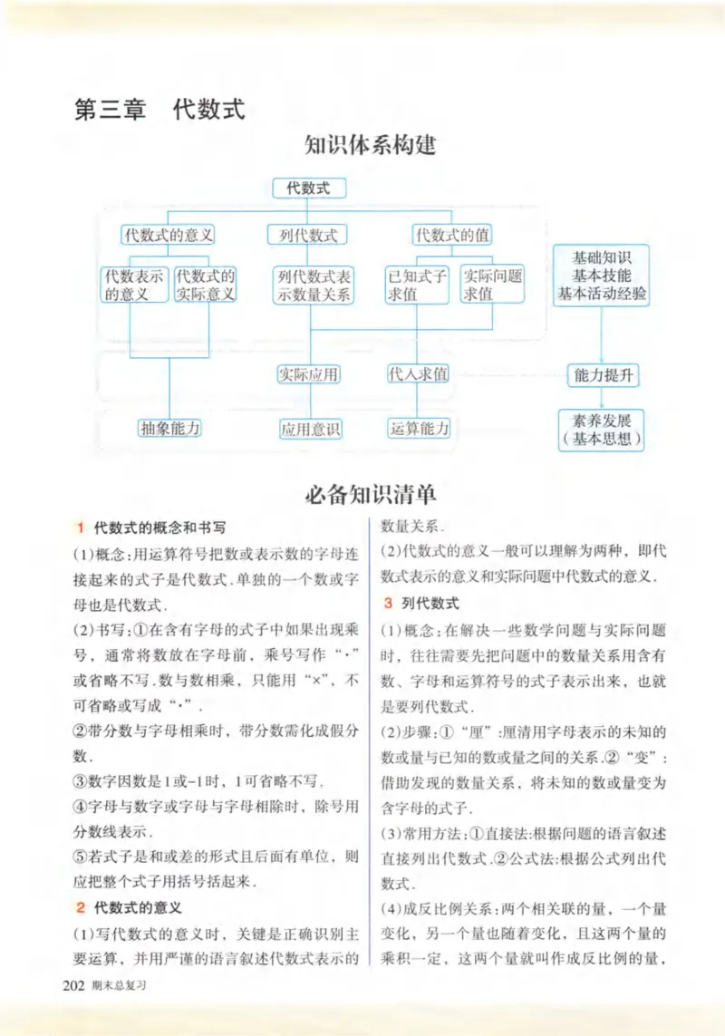 24年秋人教版七上数学新教材笔记_初中数学_七年级数学上册（人教版）