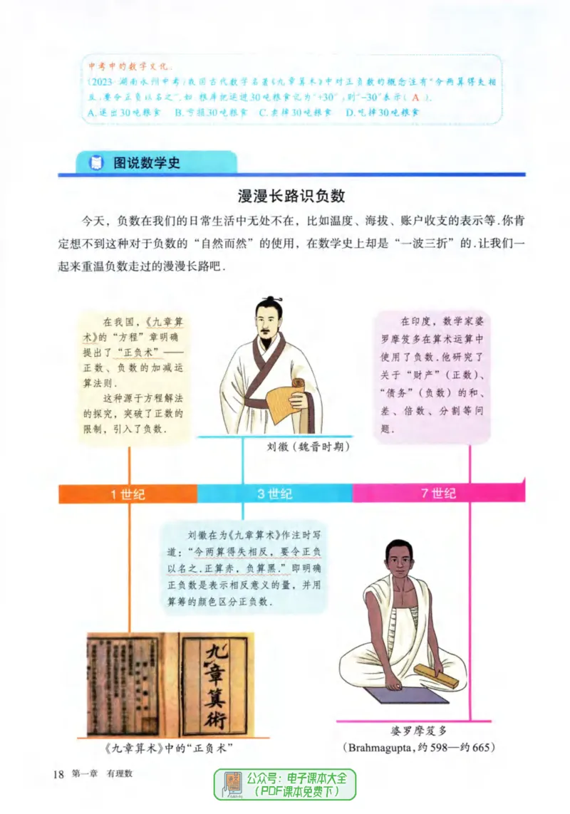 24年秋人教版七上数学新教材笔记_初中数学_七年级数学上册（人教版）