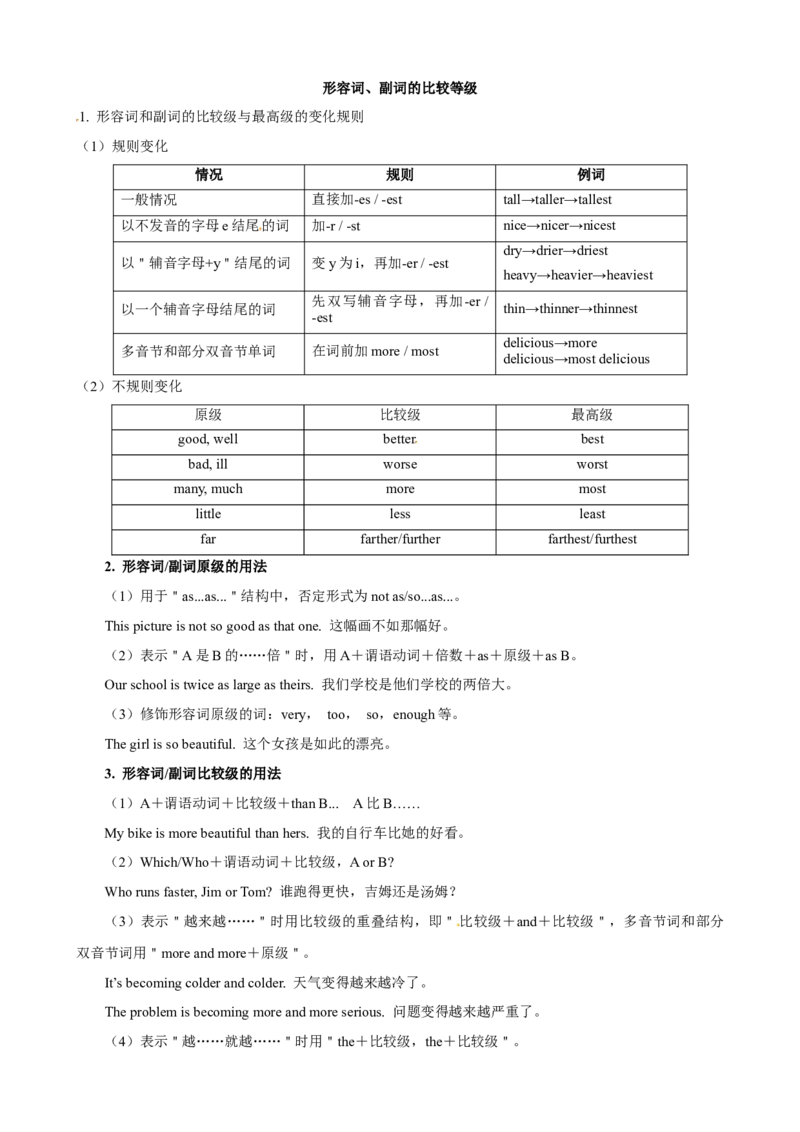 Unit7What&rsquo;sthehighestmountainsintheworld？（知识清单）（学生版）_新人教八下资料包_00、更新资料3月16日_单元知识复习专项-U122_2025版