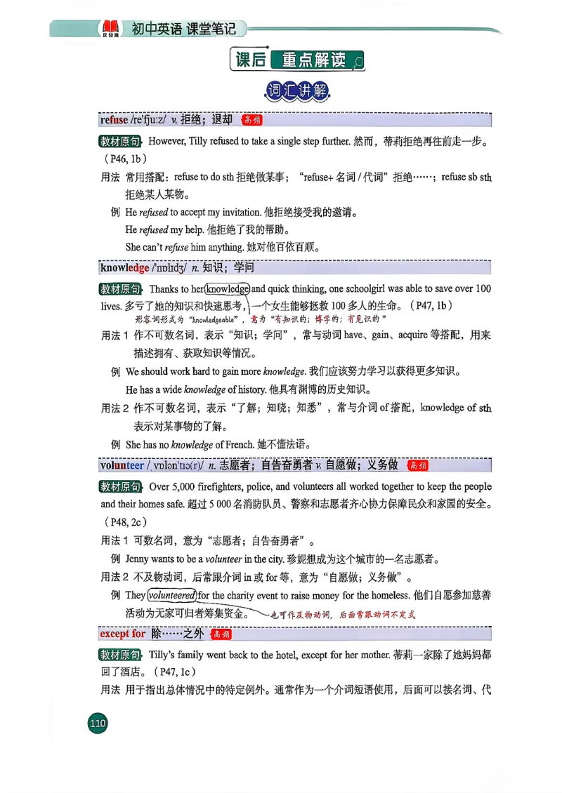 2026春八下人教英语课堂笔记_新人教八下资料包_01课堂笔记共3套完整版_《汉知简课堂笔记》