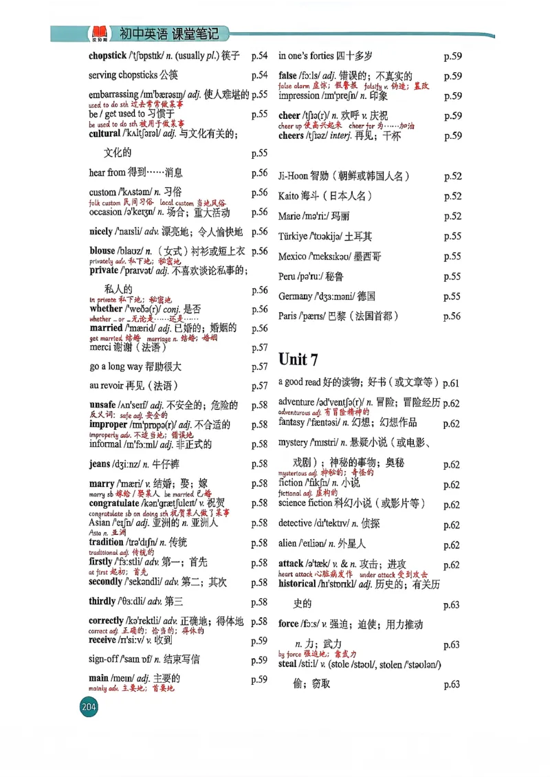 2026春八下人教英语课堂笔记_新人教八下资料包_01课堂笔记共3套完整版_《汉知简课堂笔记》