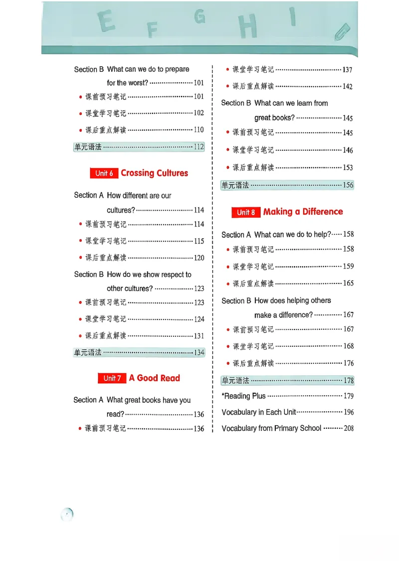 2026春八下人教英语课堂笔记_新人教八下资料包_01课堂笔记共3套完整版_《汉知简课堂笔记》