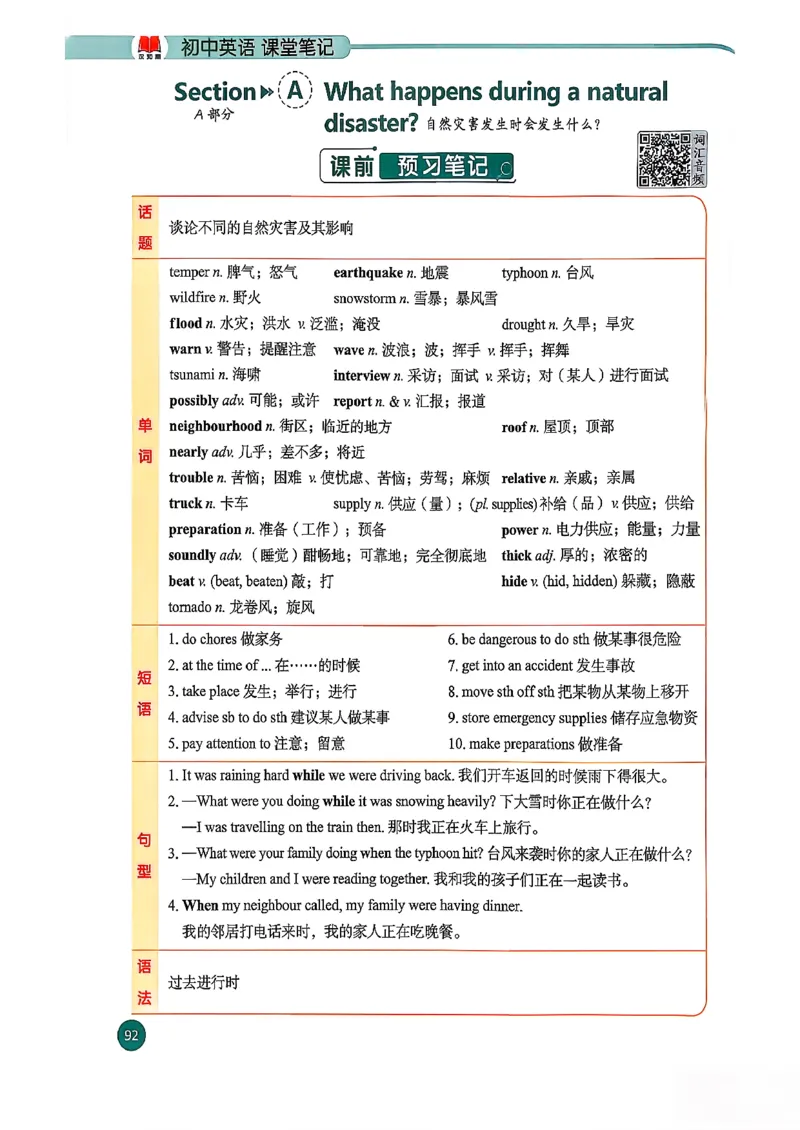 2026春八下人教英语课堂笔记_新人教八下资料包_01课堂笔记共3套完整版_《汉知简课堂笔记》