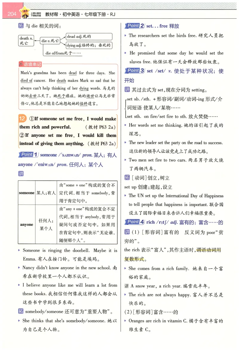 2025春教材帮英语七下英语RJ主书_新人教八下资料包_23多套教辅合集_2026春初中英语7-9年级下册《新教材帮＋练习帮》含答案（人教版）_教材帮初中英语25年下册7