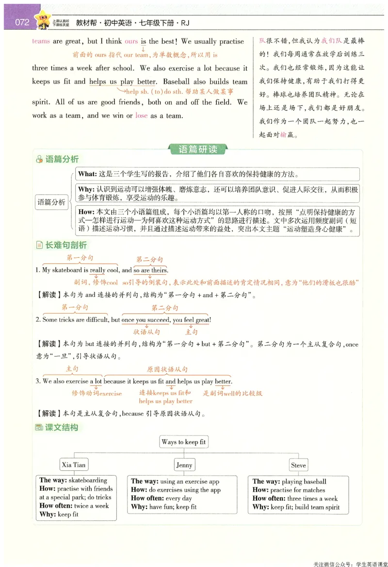 2025春教材帮英语七下英语RJ主书_新人教八下资料包_23多套教辅合集_2026春初中英语7-9年级下册《新教材帮＋练习帮》含答案（人教版）_教材帮初中英语25年下册7