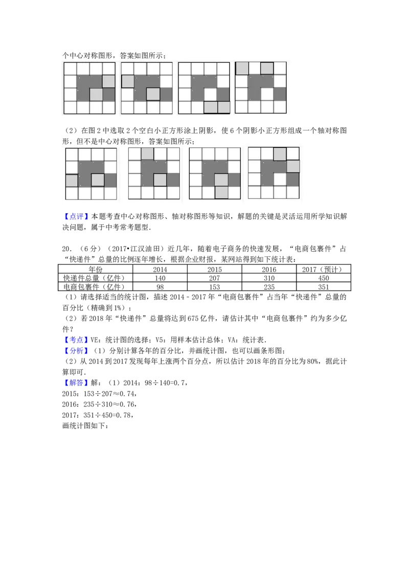 2017年湖北省天门市、仙桃市、潜江市、江汉油田中考数学试卷（含解析版）_初中数学_九年级数学下册（人教版）_全国各地数学中考真题_2017年全国中考数学真题160份