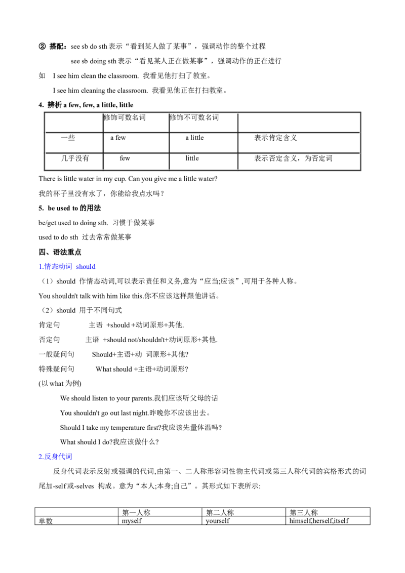 Unit1What&rsquo;sthematter？（知识清单）（教师版）_新人教八下资料包_00、更新资料3月16日_单元知识复习专项-U122_2025版
