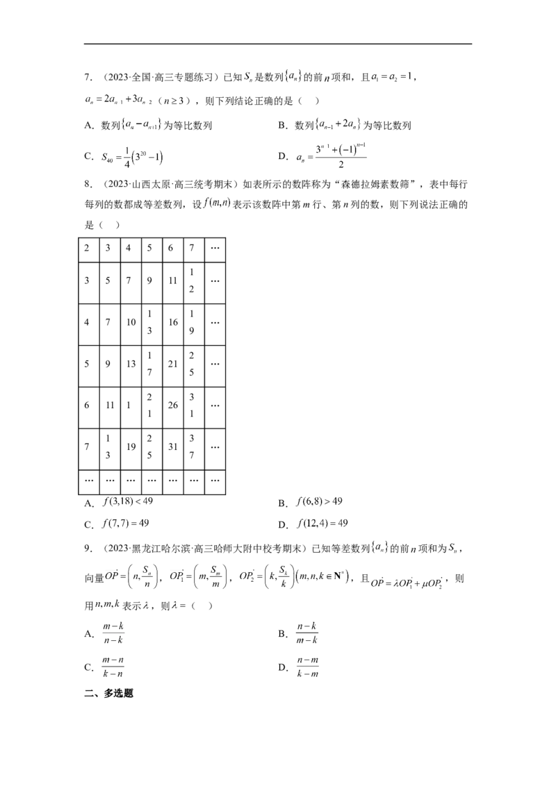 微专题04数列的性质、蛛网图、最值问题、恒成立问题、插项问题、公共项问题、规律问题、奇偶问题（原卷版）_2.2025数学总复习_2023年新高考资料_二轮复习
