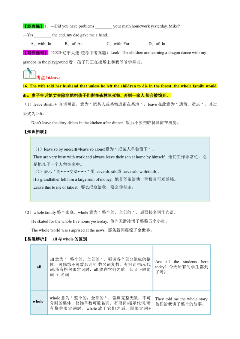 Unit6（知识清单）（学生版）_新人教八下资料包_00、更新资料3月16日_单元知识复习专项-U122_2024版