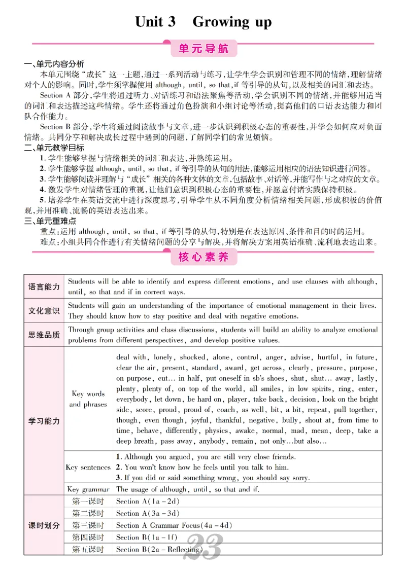 2026春人教版八年级英语下册核心素养教案_新人教八下资料包_00核心素养教案完整版